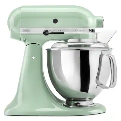 Front. KitchenAid - KitchenAid Artisan Series 5 Quart Tilt-Head Stand Mixer - KSM150PSPT - Pistachio.