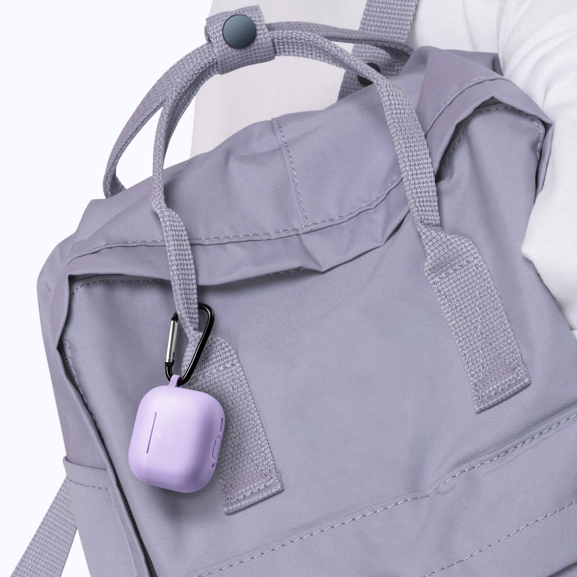 Alt View 4. Vena - Case for Apple AirPods 4 Case Silicone Cover For AirPods Gen 4 Case 4th Generation, Supports Wireless Charging, Purple - Purple.