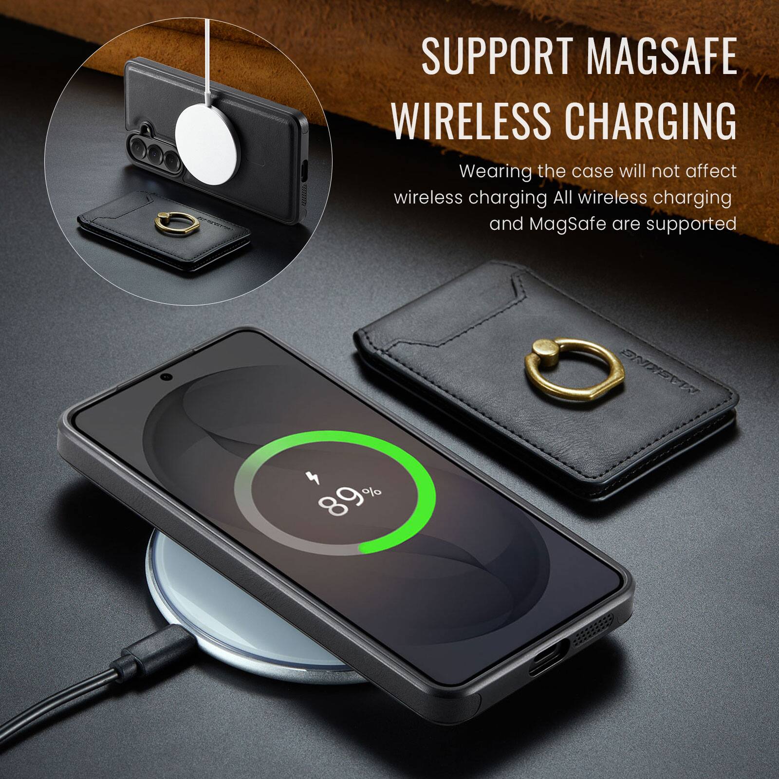 I SUPPORT MAGSAFE WIRELESS CHARGING  
Wearing the case will not affect wireless charging  
All wireless charging and MagSafe are supported  

PNXENR  
89%