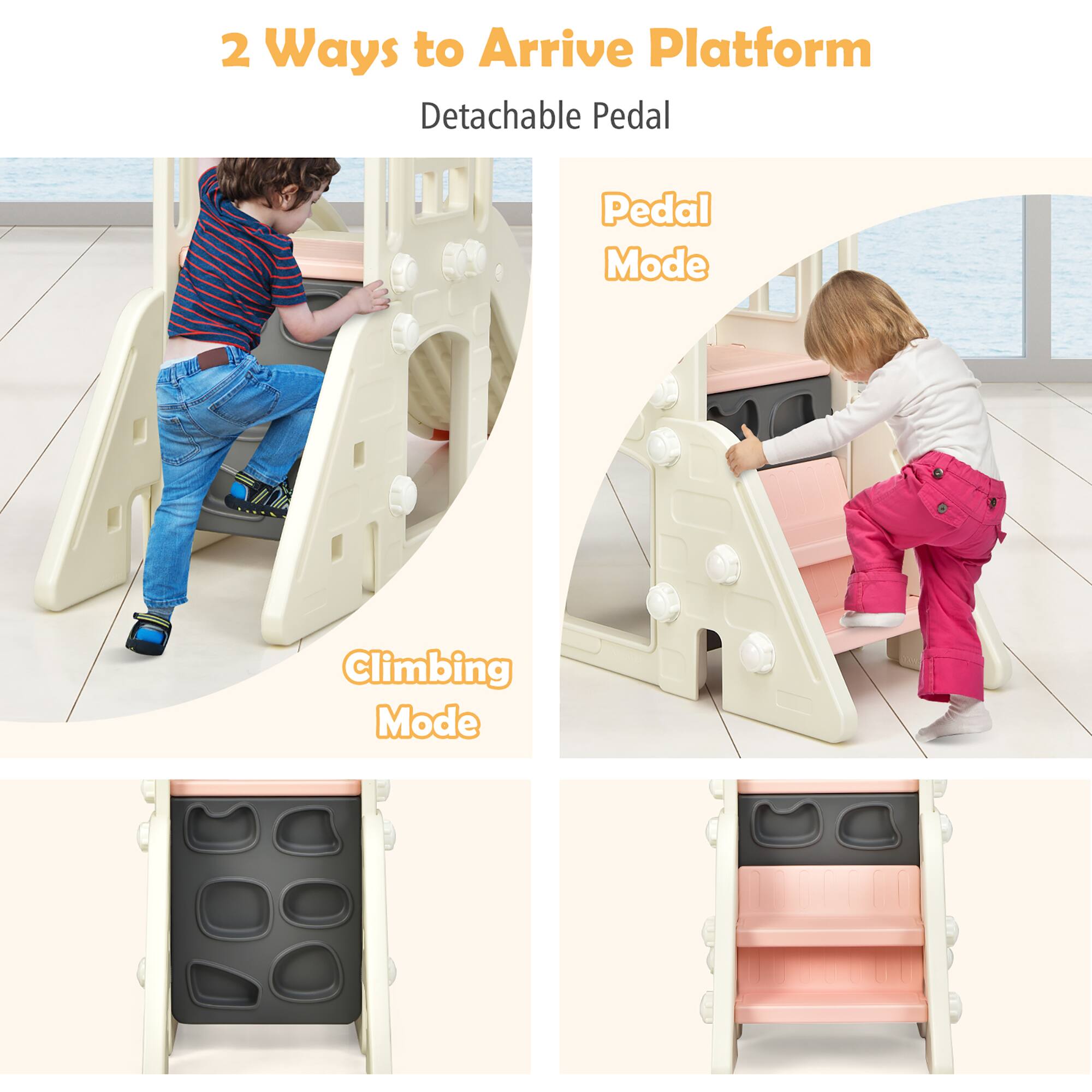 2 Ways to Arrive Platform
Detachable Pedal
Pedal Mode
Climbing Mode