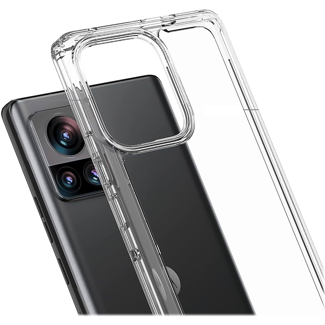 Alt View 14. SaharaCase - Hybrid-Flex Hard Shell Series Case for Motorola Edge+ (2023) - Clear.