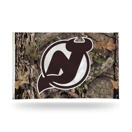 Rico Industries - New Jersey Devils 3x5 Indoor Outdoor Camo Banner Flag with grommets for hanging - Multi