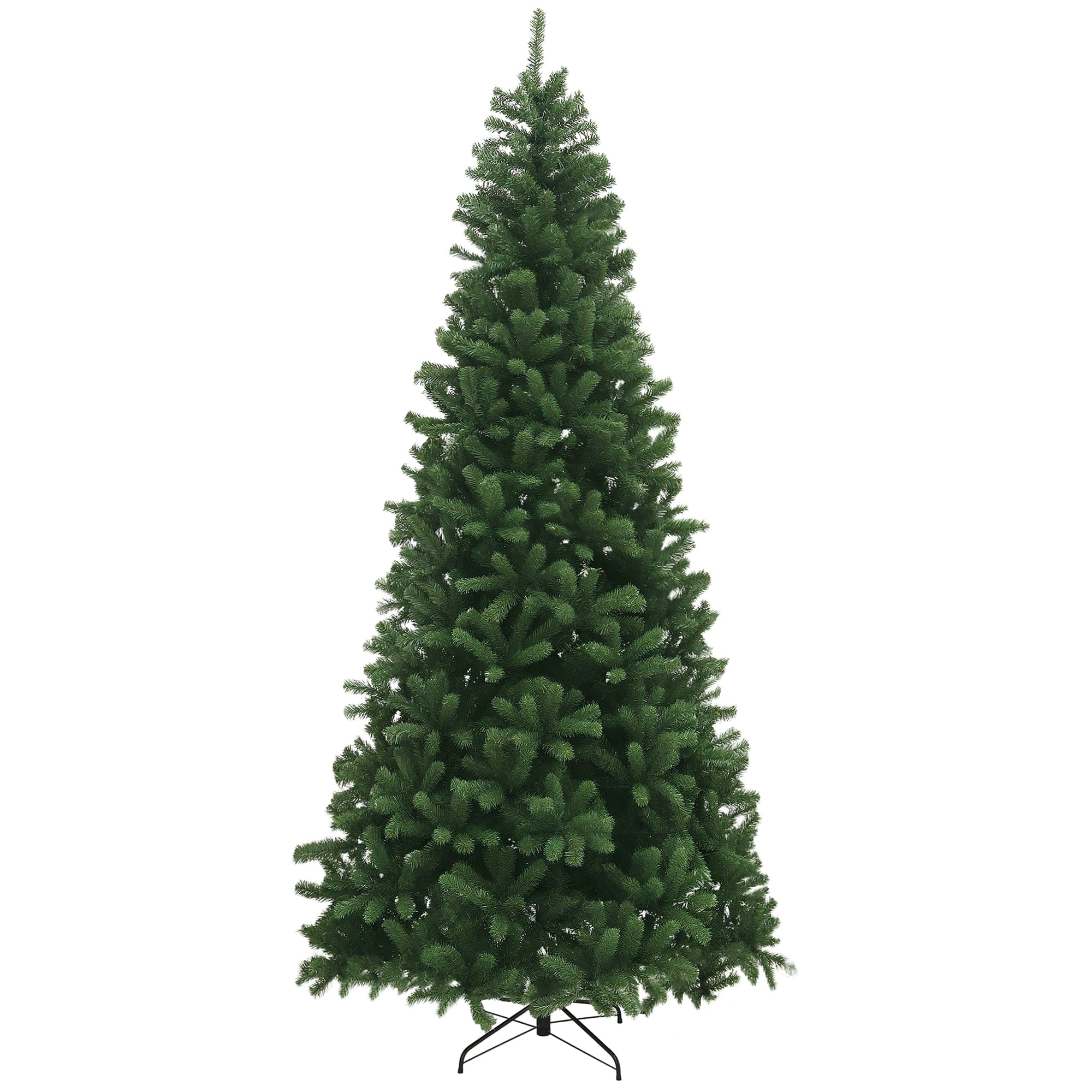Homcom - Artificial Christmas Tree, 2132 Branch Tips, Auto Open, Steel Base - Green