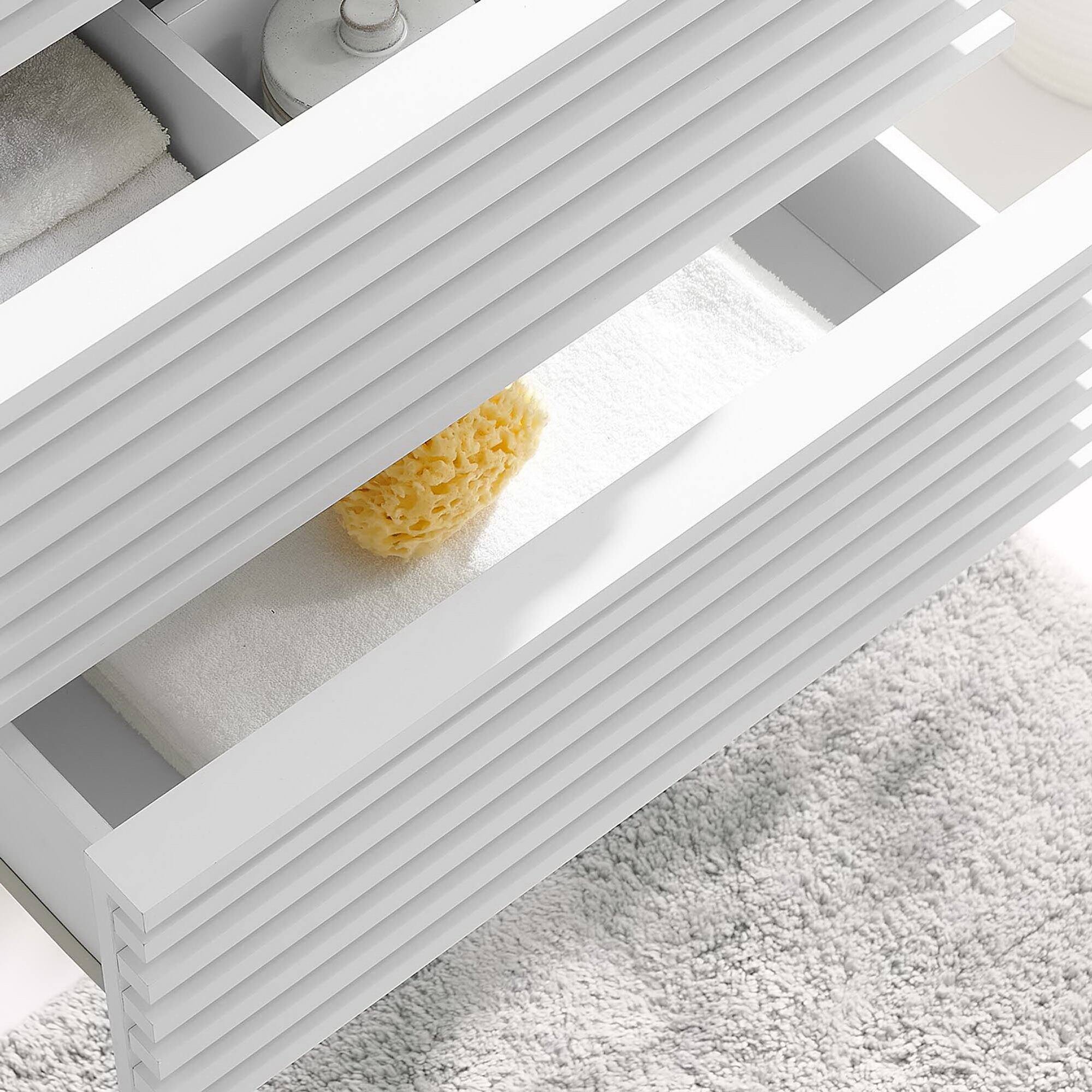 Back. Modway - Render Wall-Mount Bathroom Cabinet Basin Not Included by Modway - White.