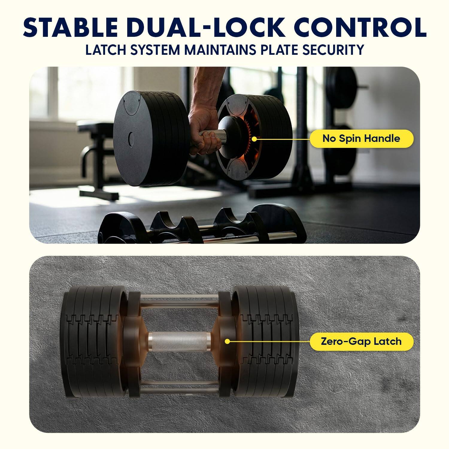 STABLE DUAL-LOCK CONTROL  
LATCH SYSTEM MAINTAINS PLATE SECURITY

- No Spin Handle
- Zero-Gap Latch