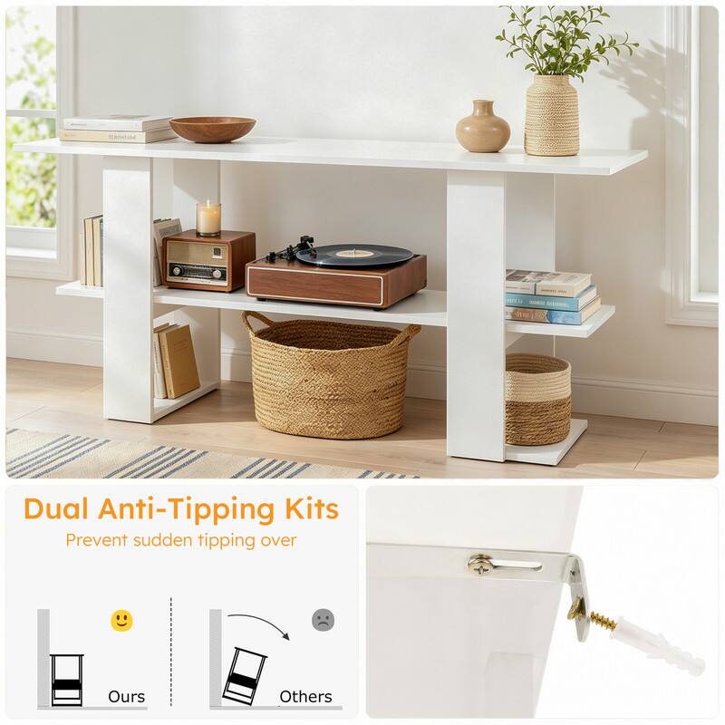Dual Anti-Tipping Kits  
Prevent sudden tipping over  
Ours  
Others