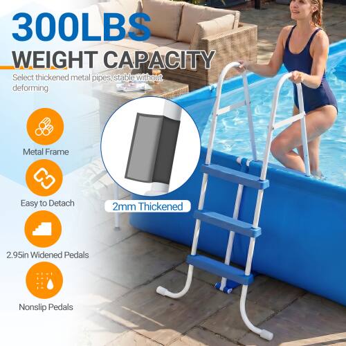 300LBS WEIGHT CAPACITY

Select thickened metal pipes, stable without deforming

Metal Frame

Easy to Detach

2mm Thickened

2.95in Widened Pedals

Nonslip Pedals