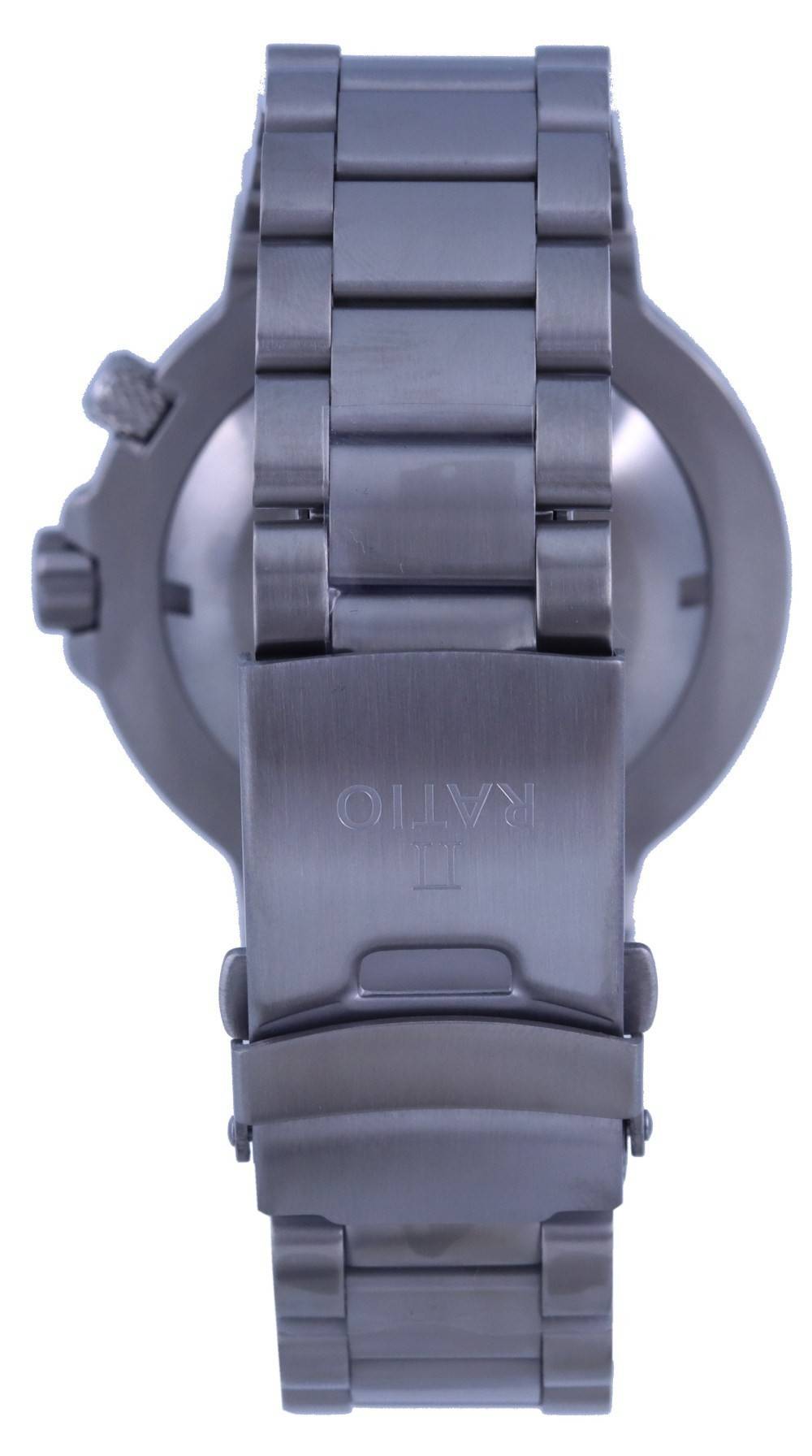 Back. RATIO - FreeDiver Blue Dial Stainless Steel Quartz 1050HA93-12V-BLU 1000M Men's Watch - Blue.