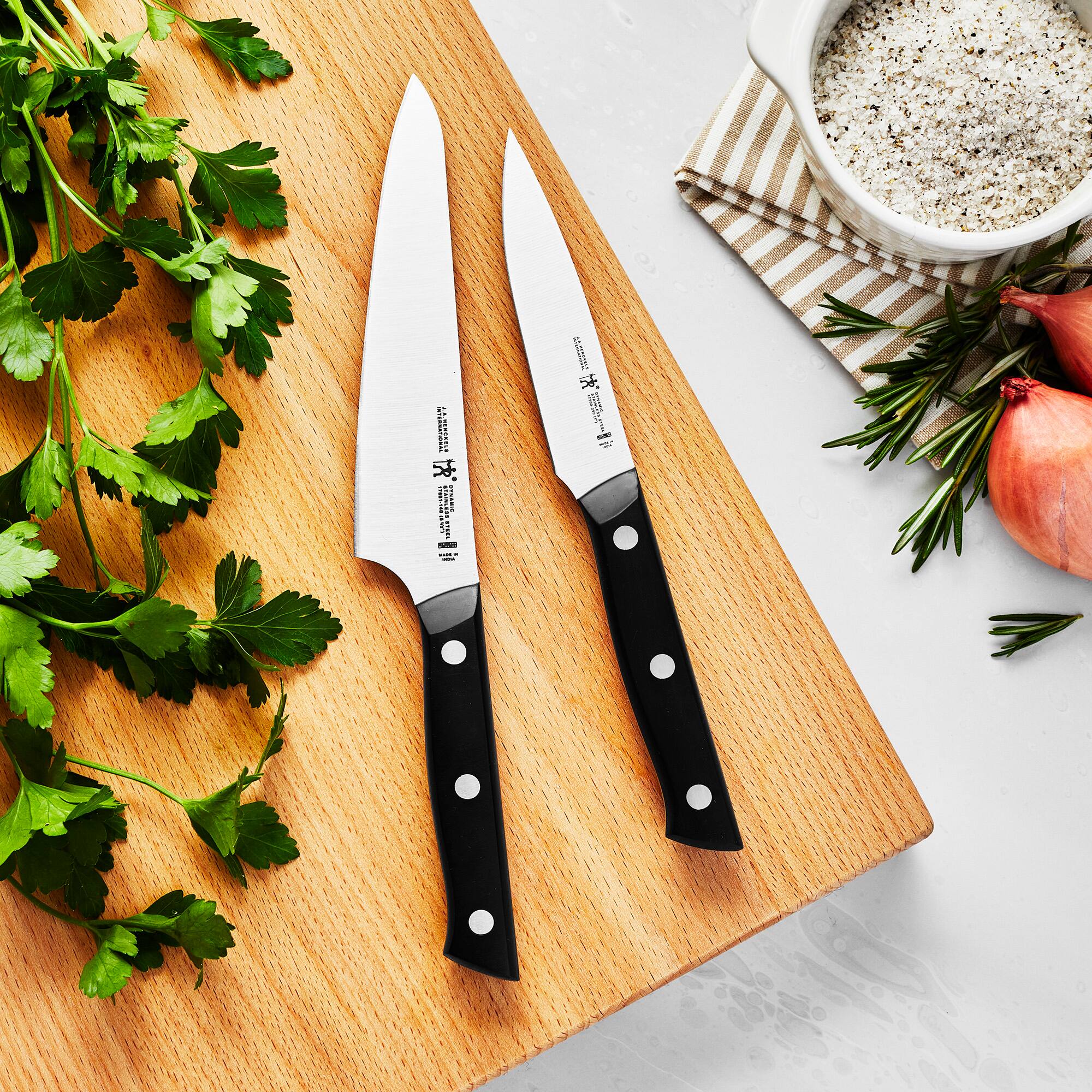 Alt View 1. Henckels - Henckels Dynamic 2-pc Prep Knife Set - Stainless Steel.