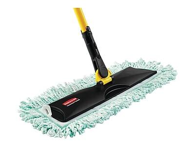 Alt View 1. RubberMaid - Commercial HYGEN Microfiber Dust Mop Pad, Green  - Green.