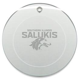 Jardine - Southern Illinois Salukis 3'' Glass Round Ornament - Multicolor