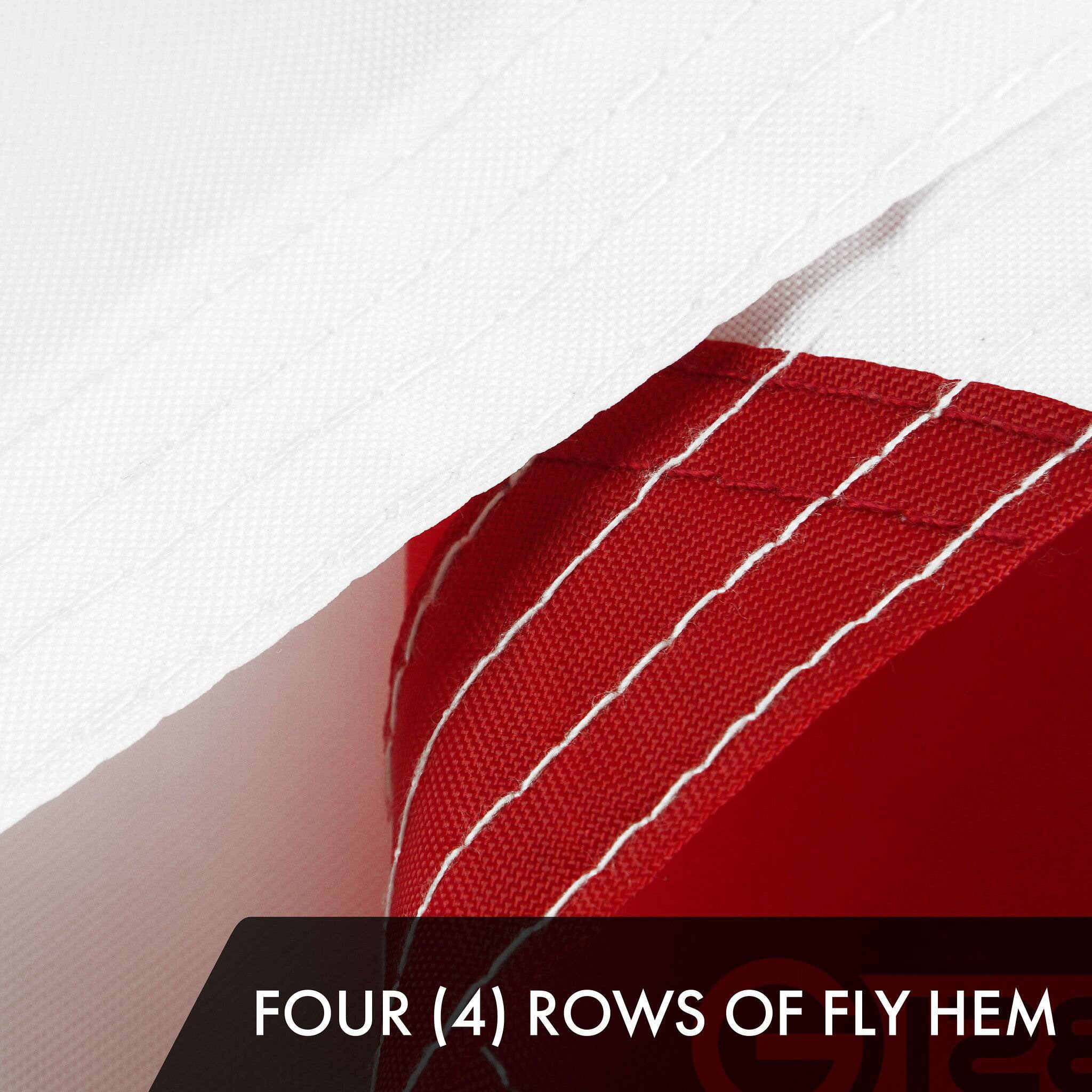 FOUR (4) ROWS OF FLY HEM