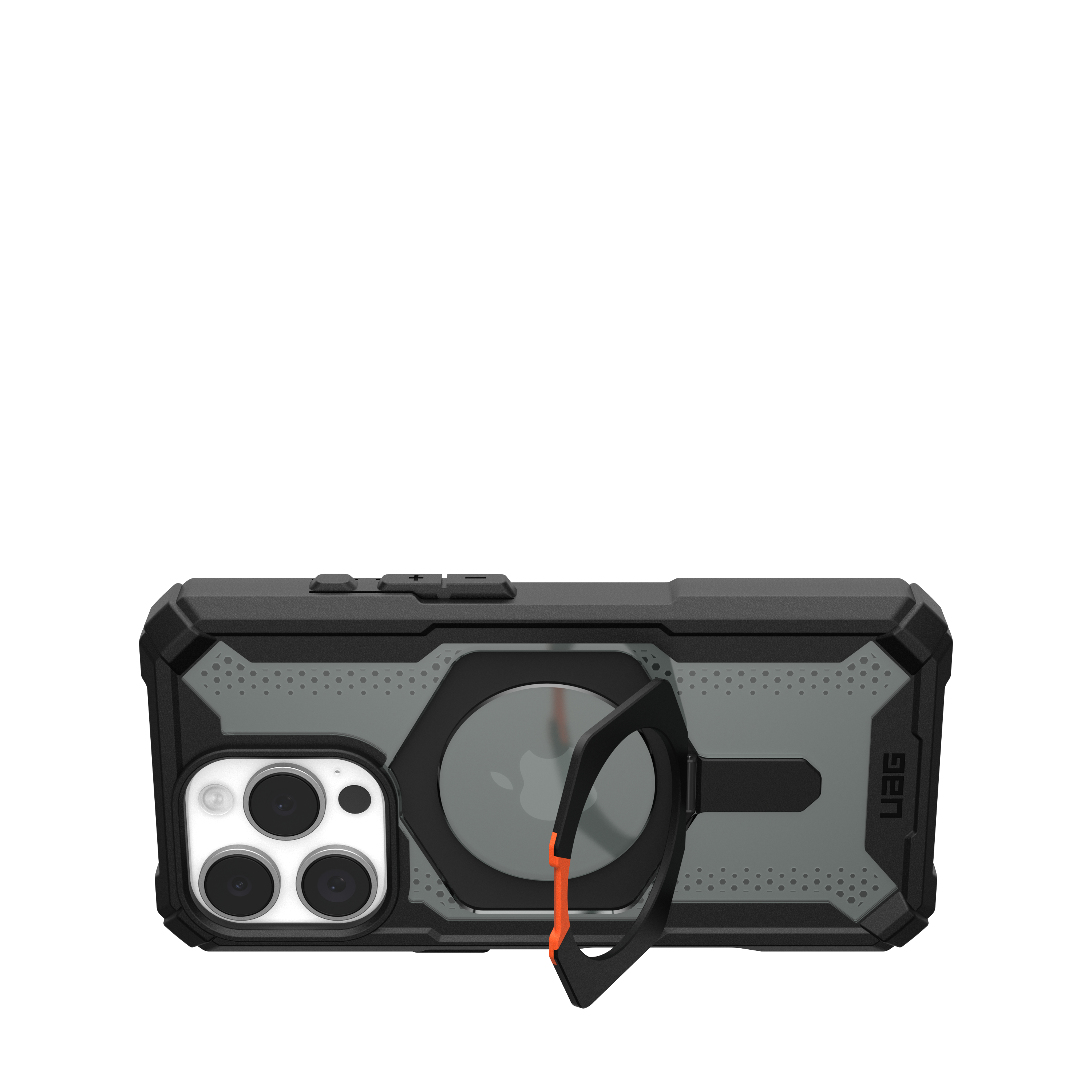 Alt View 1. UAG - Plasma XTE Series Case with Magsafe for Apple iPhone 16 Pro - Black/Orange.