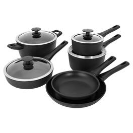 ZWILLING - Madura Plus Forged 10-pc Aluminum Nonstick Cookware Set - Black