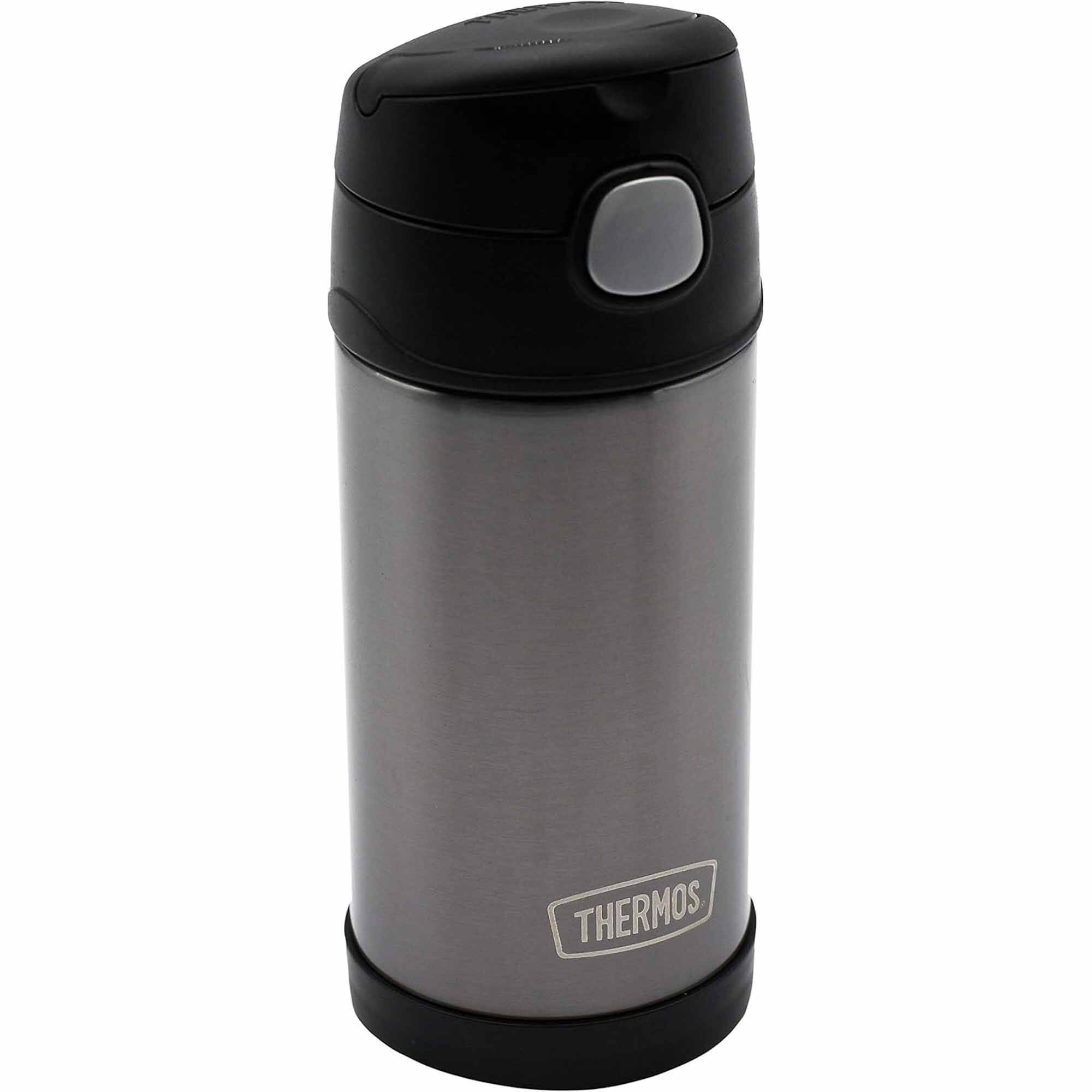 Alt View 1. Thermos - Thermos 12 oz FUNtainer Water Bottle - Charcoal - Charcoal.