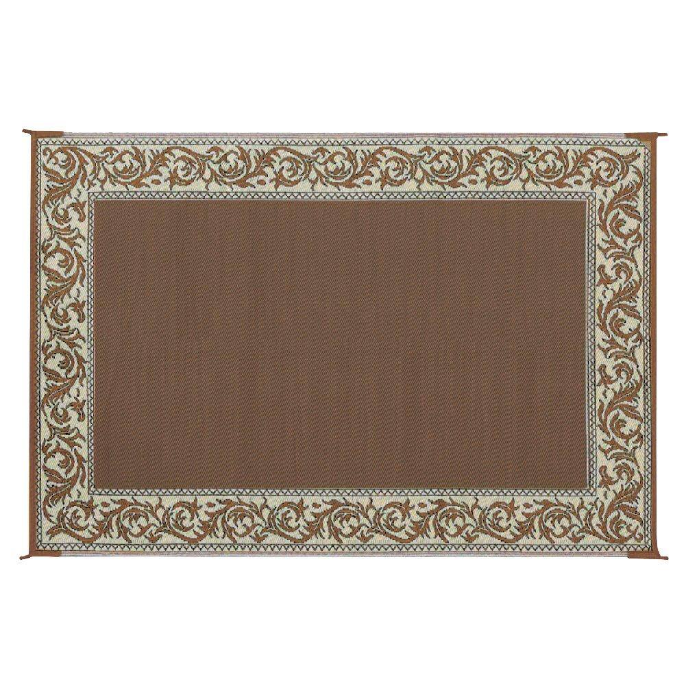 Back. Reds Spade - Ming's Mark Rd7 Reversible Classical Patio Mat - 6' X 9' /beige type: Universal type: Universal Ming' - Brown/Beige.