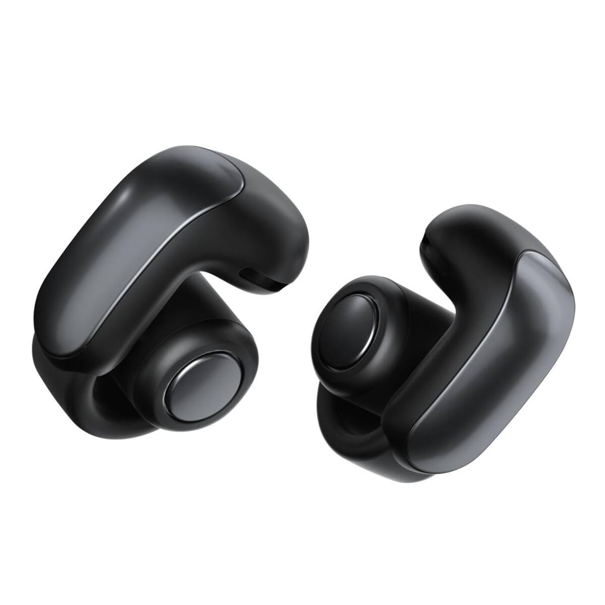 Angle. Bose - Ultra Open Earbuds Bluetooth Open-Ear Clip-On Headphones + 26-Month Extended Warranty Protection - Black.