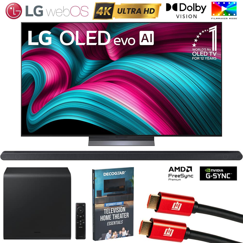 Bundle - LG - 65 C5 Series OLED evo 4K UHD webOS TV (2025) w/ HW-S800D Soundbar