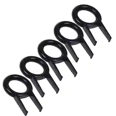Front. Kitcheniva - 5-Piece Mechanical Keyboard Key Cap Puller - Black.