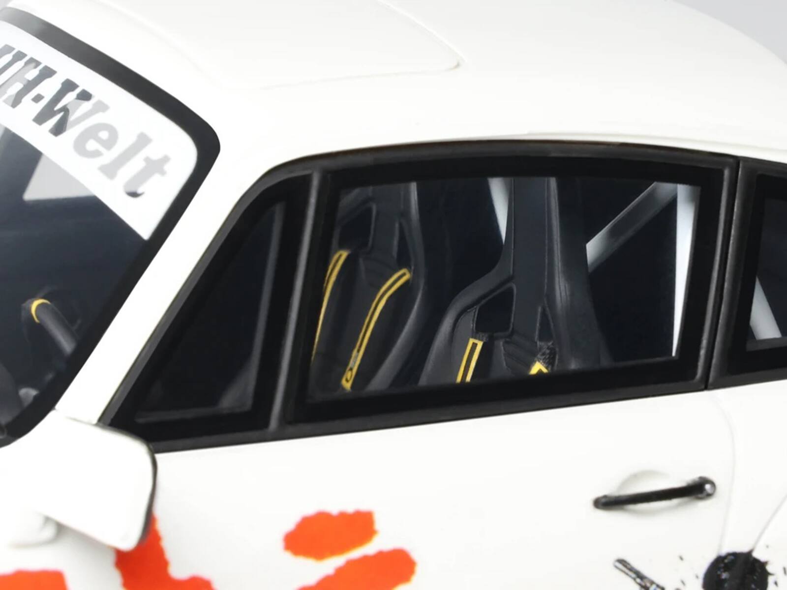 Alt View 2. GT Spirit - 2024 RWB Akira White with Graphics "Akira" (1988) Movie 1/18 Model Car by GT Spirit.