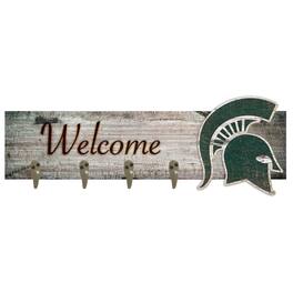 Fan Creations - Michigan State Spartans 24" x 6" Mounted Coat Hanger - Multicolor