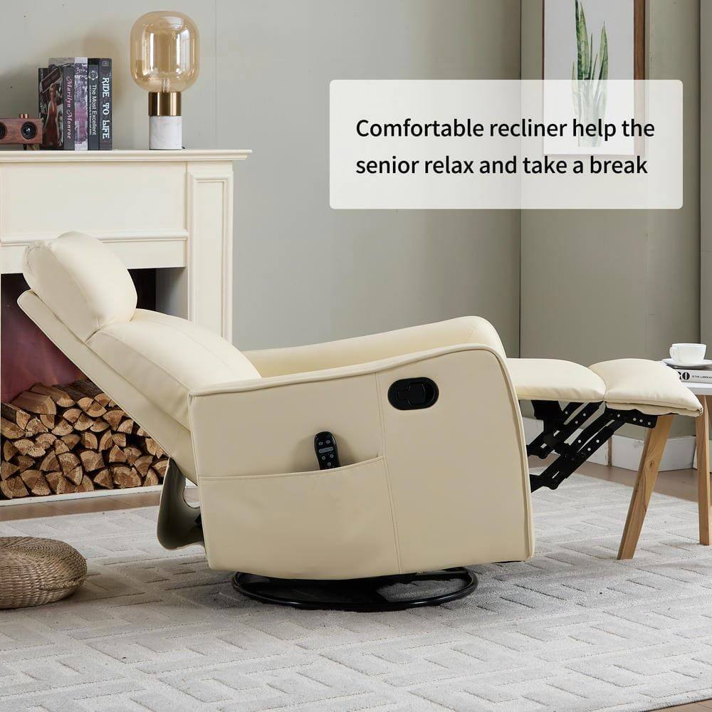 Comfortable recliner help the senior relax and take a break