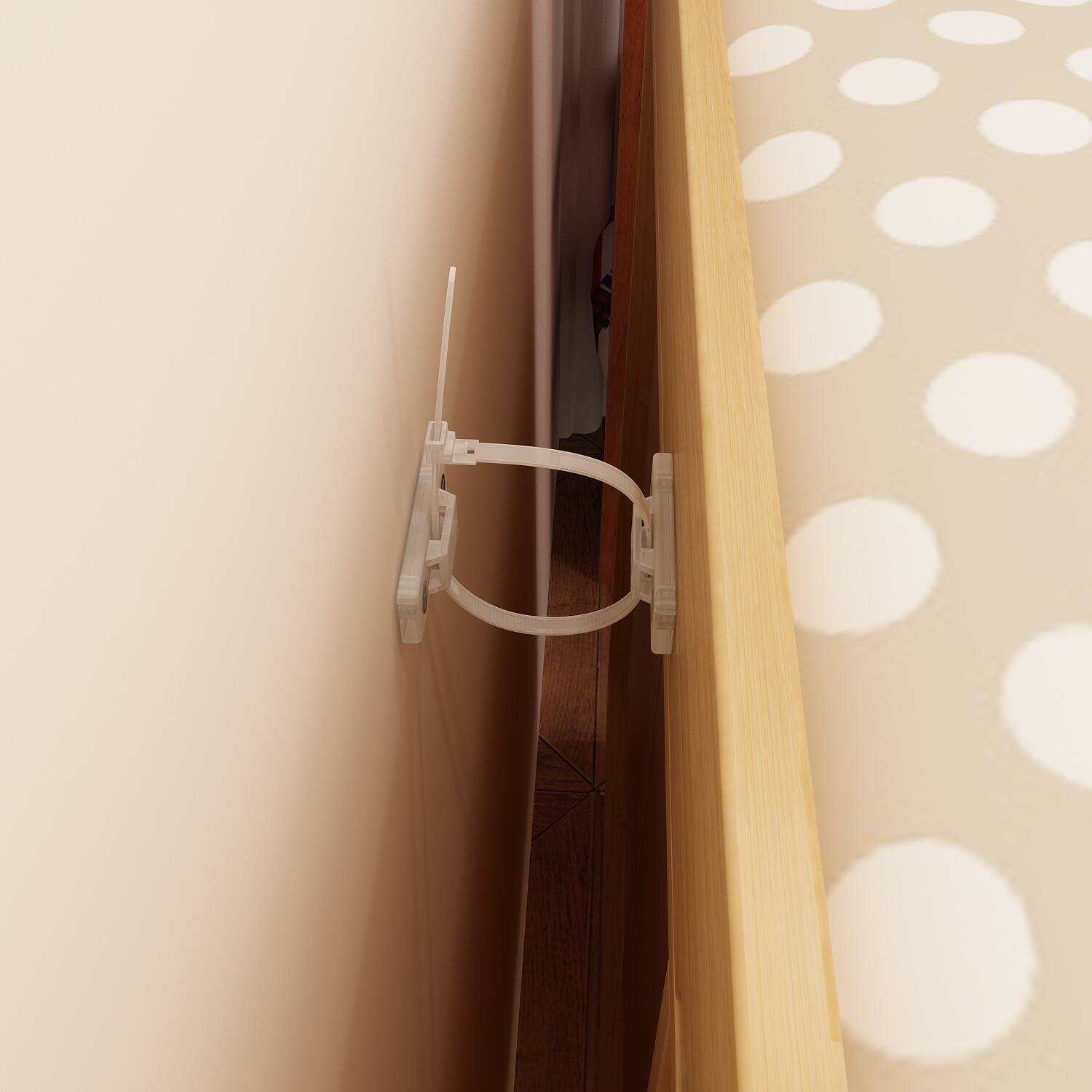 Alt View 10. FUFU & GAGA - Natural Wood Baby Changing Station with Storage - Space-Saving Nursery Organizer 0-6 Years - White & Wooden.