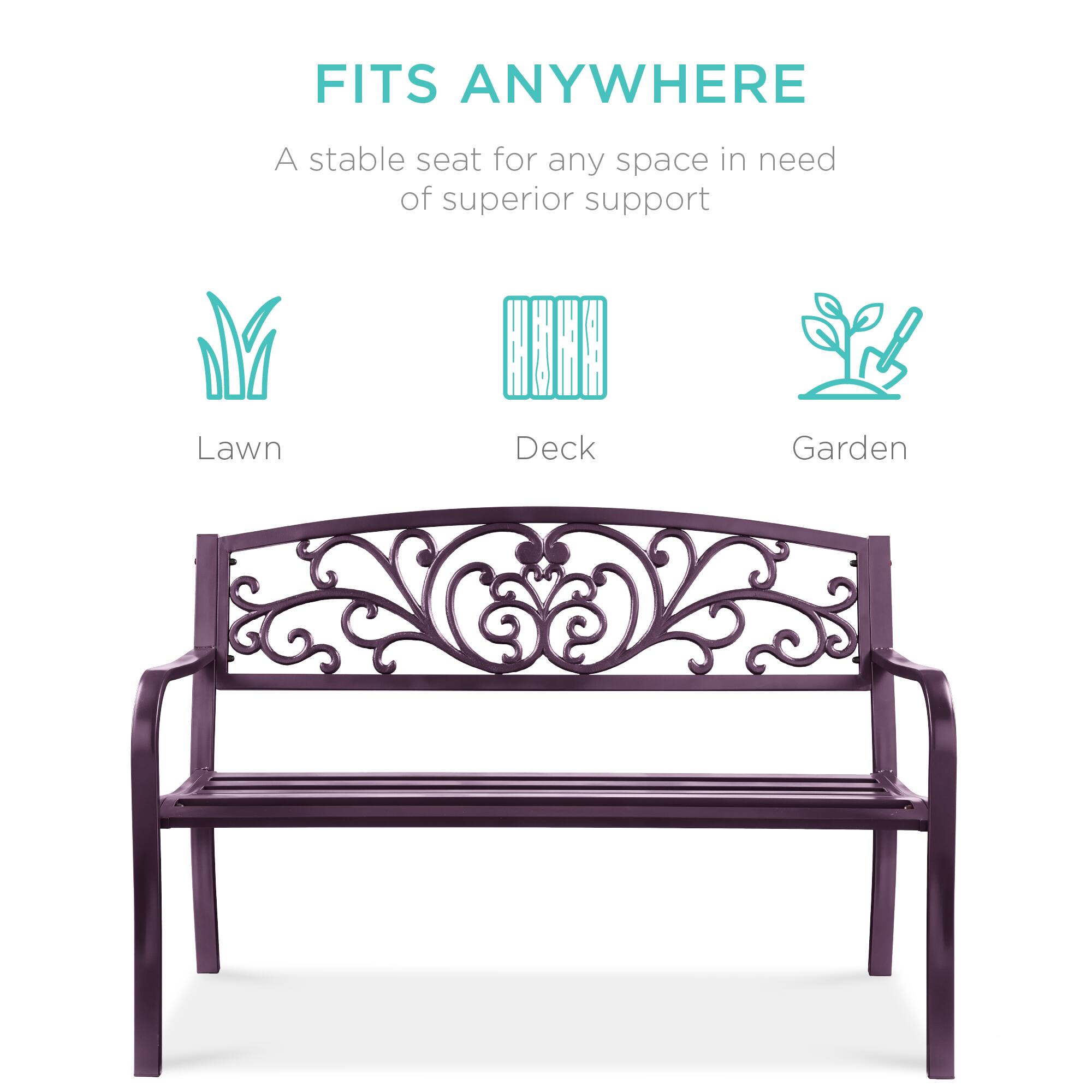 FITS ANYWHERE

A stable seat for any space in need of superior support

Lawn  
Deck  
Garden