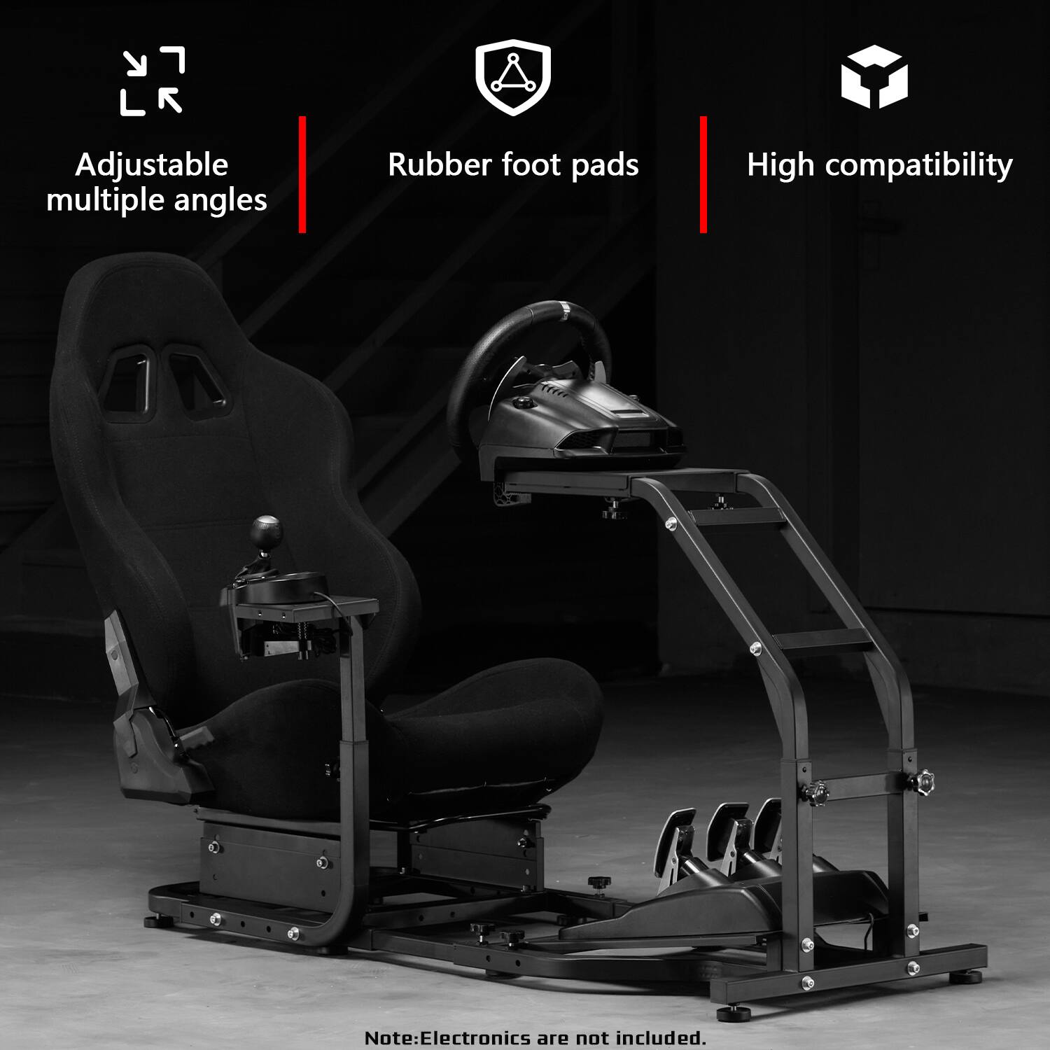Dardoo Ergonomic Alloy Steel Racing Simulator Cockpit For Logitech G29 ...
