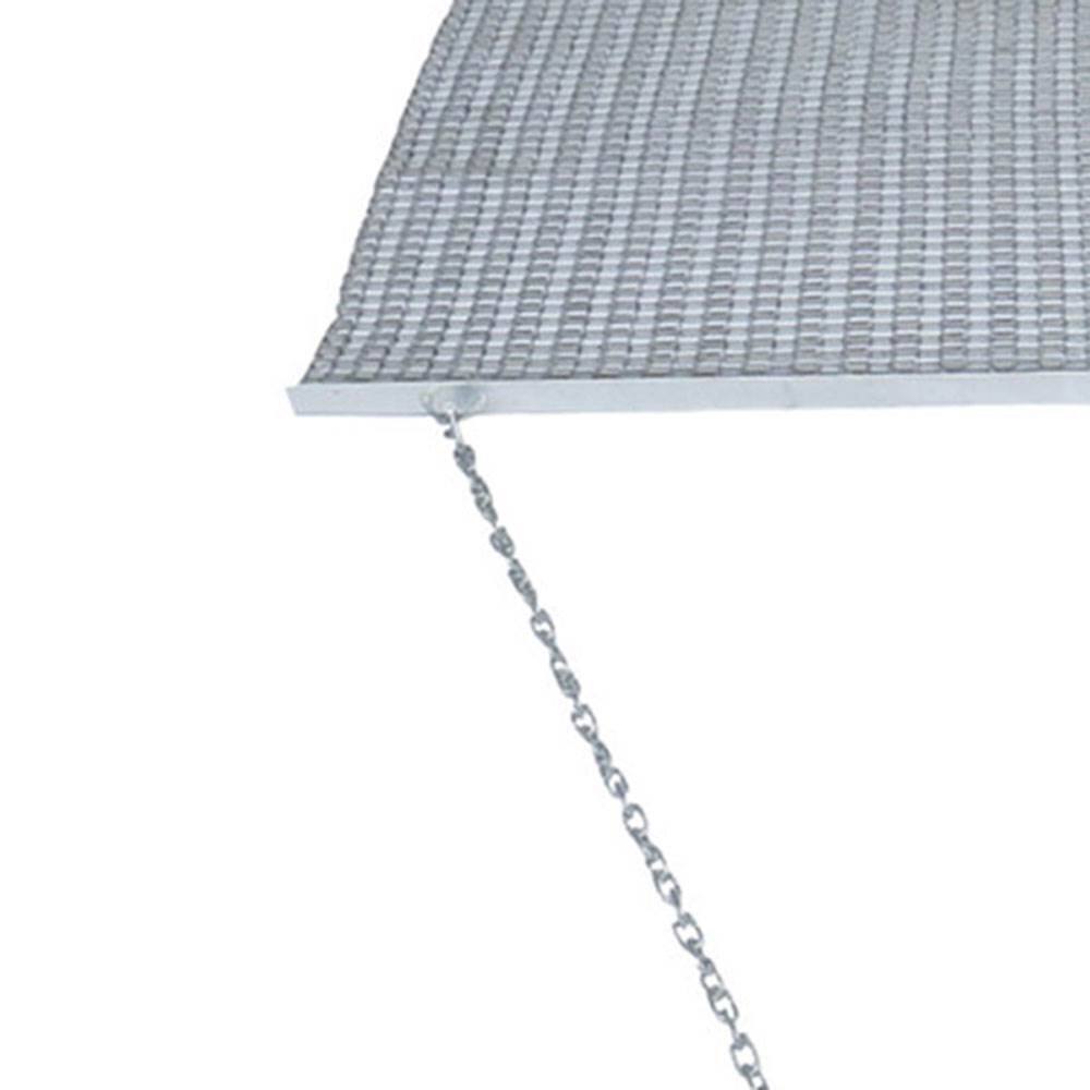 Alt View 10. Yard Tuff - Yard Tuff 5 x 4.5' Steel Durable Chain Field Lawn Level ATV Drag Mat (2 Pack) - Silver.