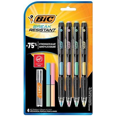 BIC BREAK RESISTANT
+75% STRONGER LEAD
MINÉ PLUS SOLIDE
BIC
AOTERE PRODUIT TESTÉ
2024
BIC
#2 Moyen
4 MECHANICAL PENCILS / PORTE-MINES