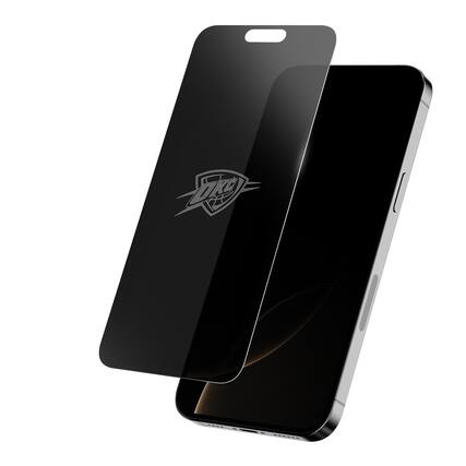 Front. Screen Skinz - Oklahoma City Thunder iPhone Privacy Screen Protector - 15/15 Pro/16 - Multicolor.