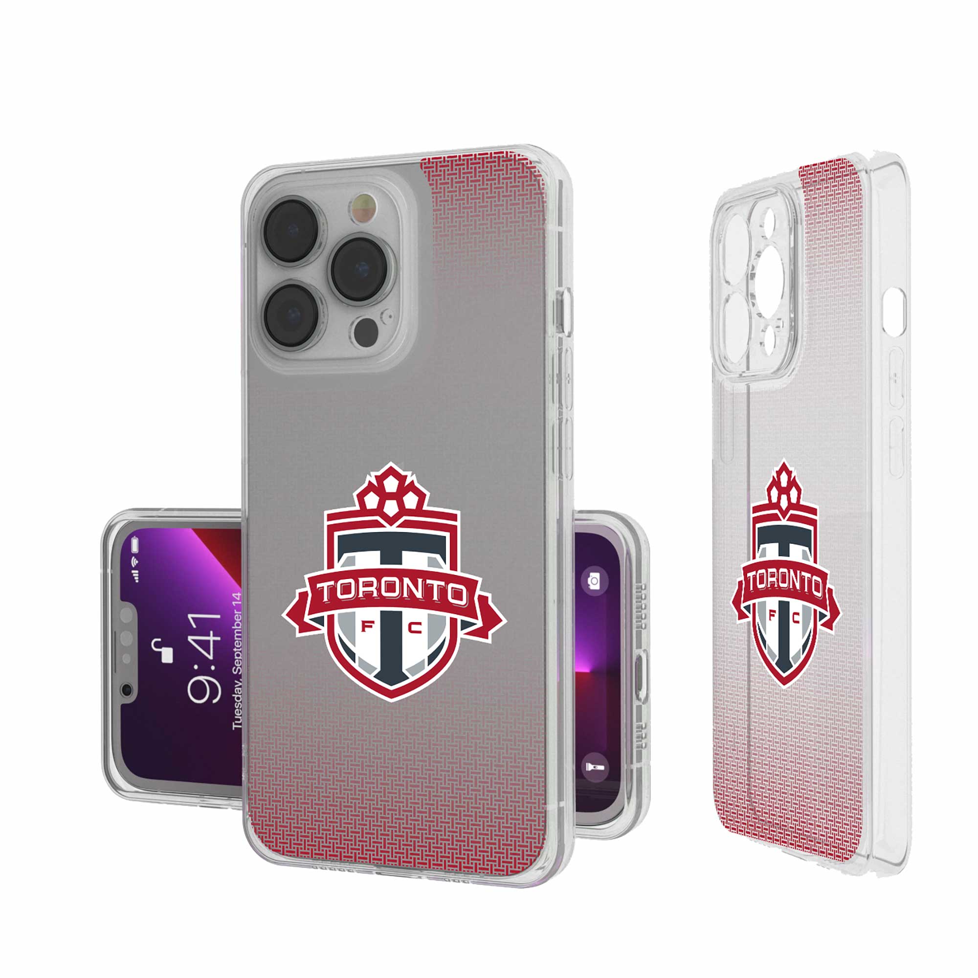 Keyscaper - MLS - Toronto FC Linen Logo iPhone Clear Case - 13 Pro - Multicolor