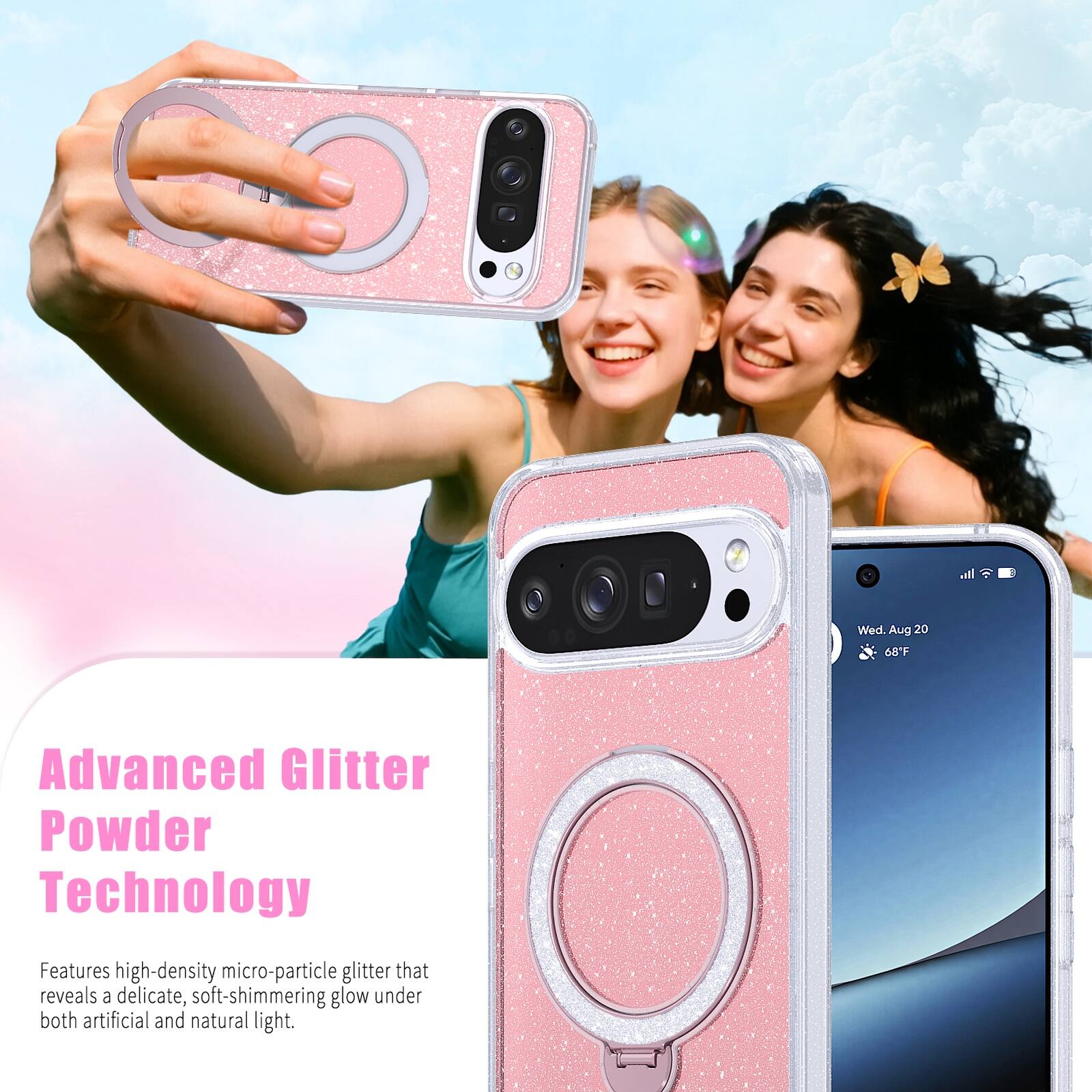 Advanced Glitter Powder Technology

Features high-density micro-particle glitter that reveals a delicate, soft-shimmering glow under both artificial and natural light.