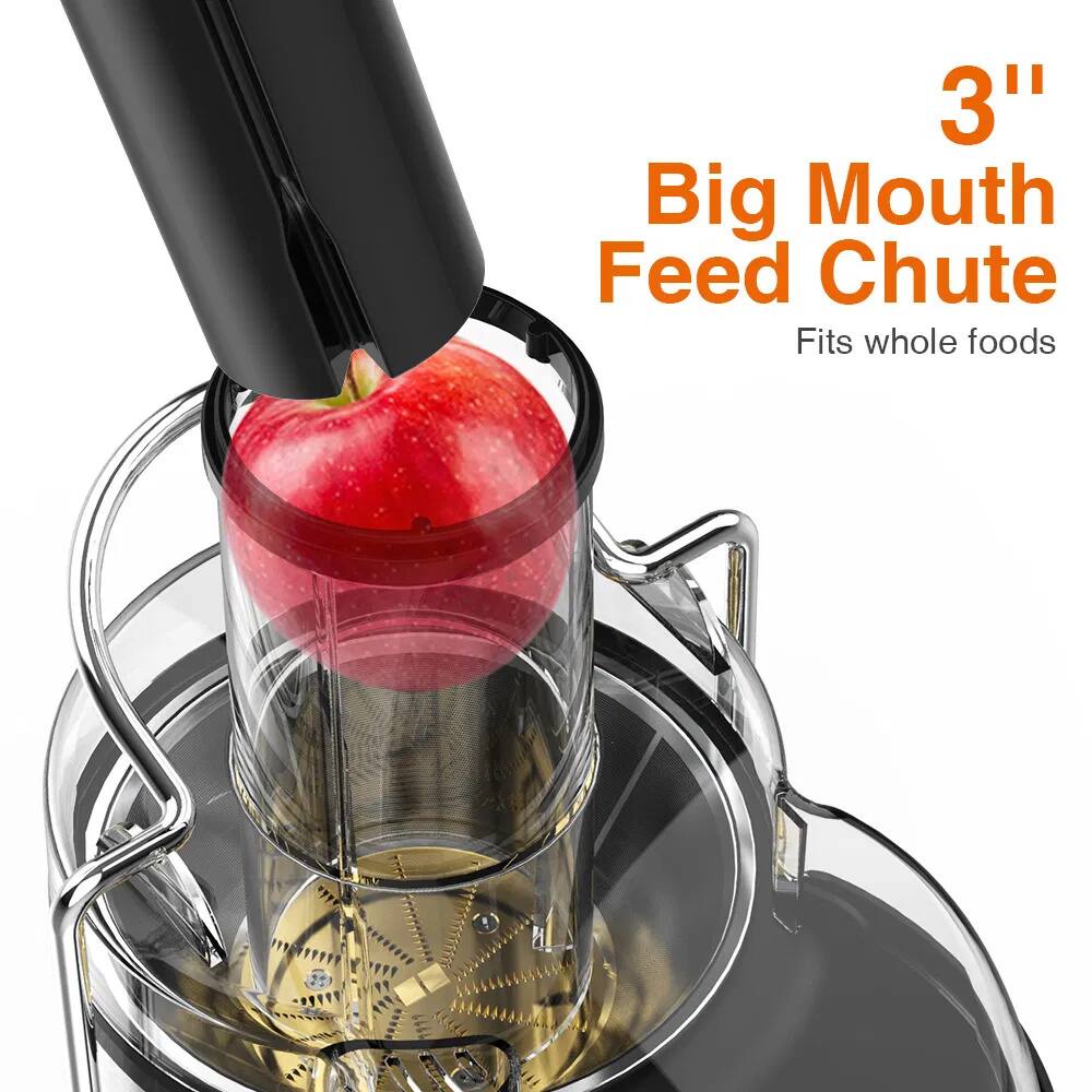 3" Big Mouth Feed Chute  
Fits whole foods