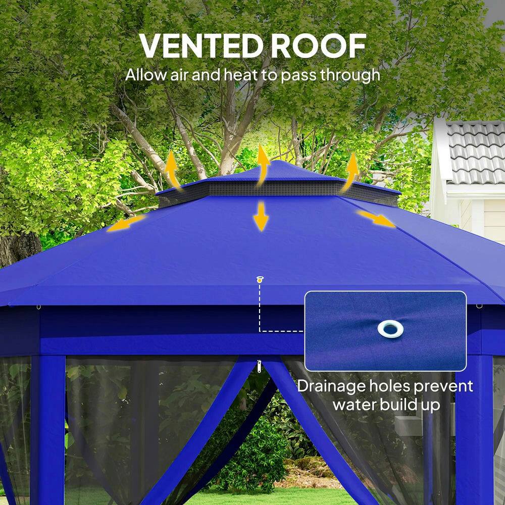 VENTED ROOF  
Allow air and heat to pass through  

Drainage holes prevent water build up