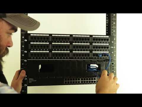 Alt View 7. RackSolutions - RackSolutions 2U Horizontal Patch Cable Organizer Box/Duct - Black.