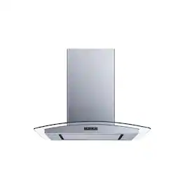 Winflo - 30 inches - Convertible - Island Range Hood - Stainless Steel