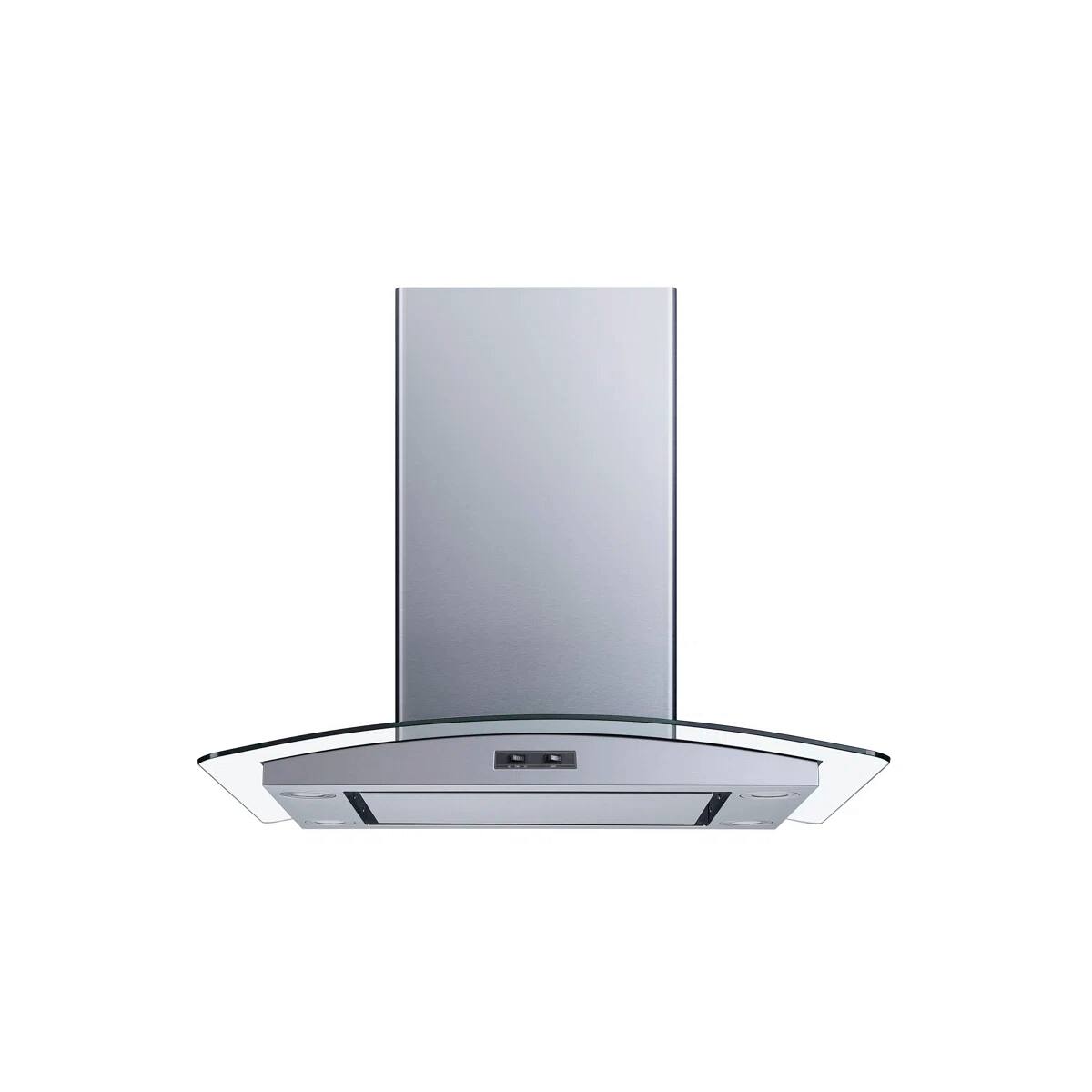 Front. Winflo - Winflo 30 inch Convertible 300-CFM Stainless Steel Island Range Hood - Stainless Steel.