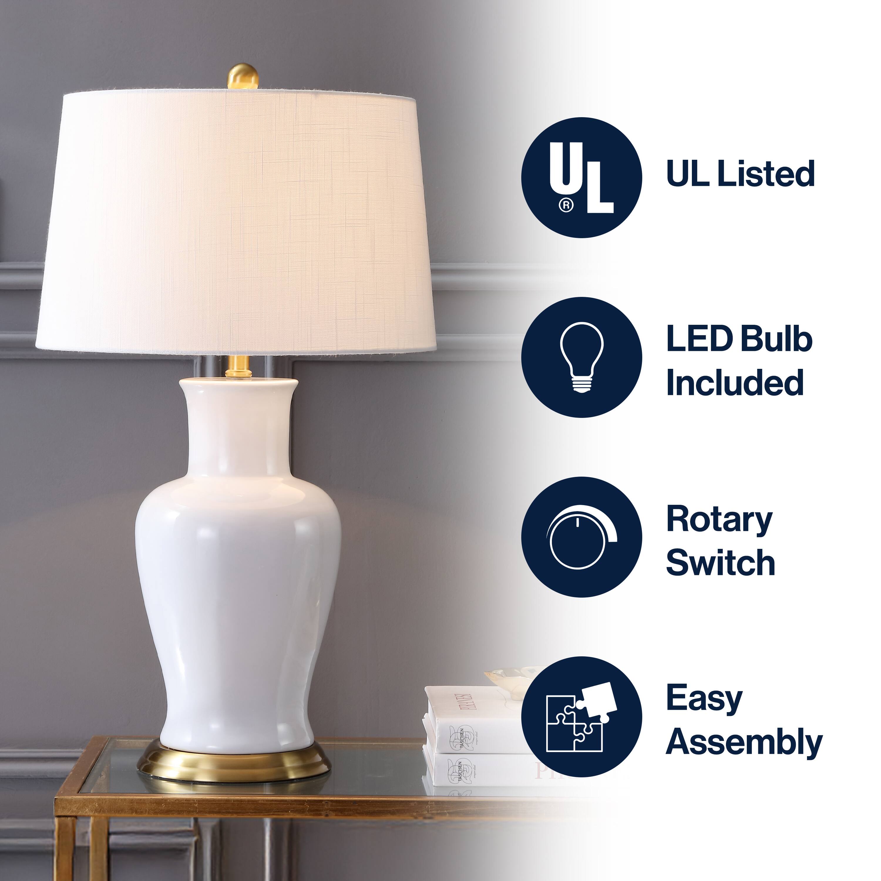 - UL Listed
- LED Bulb Included
- Rotary Switch
- Easy Assembly