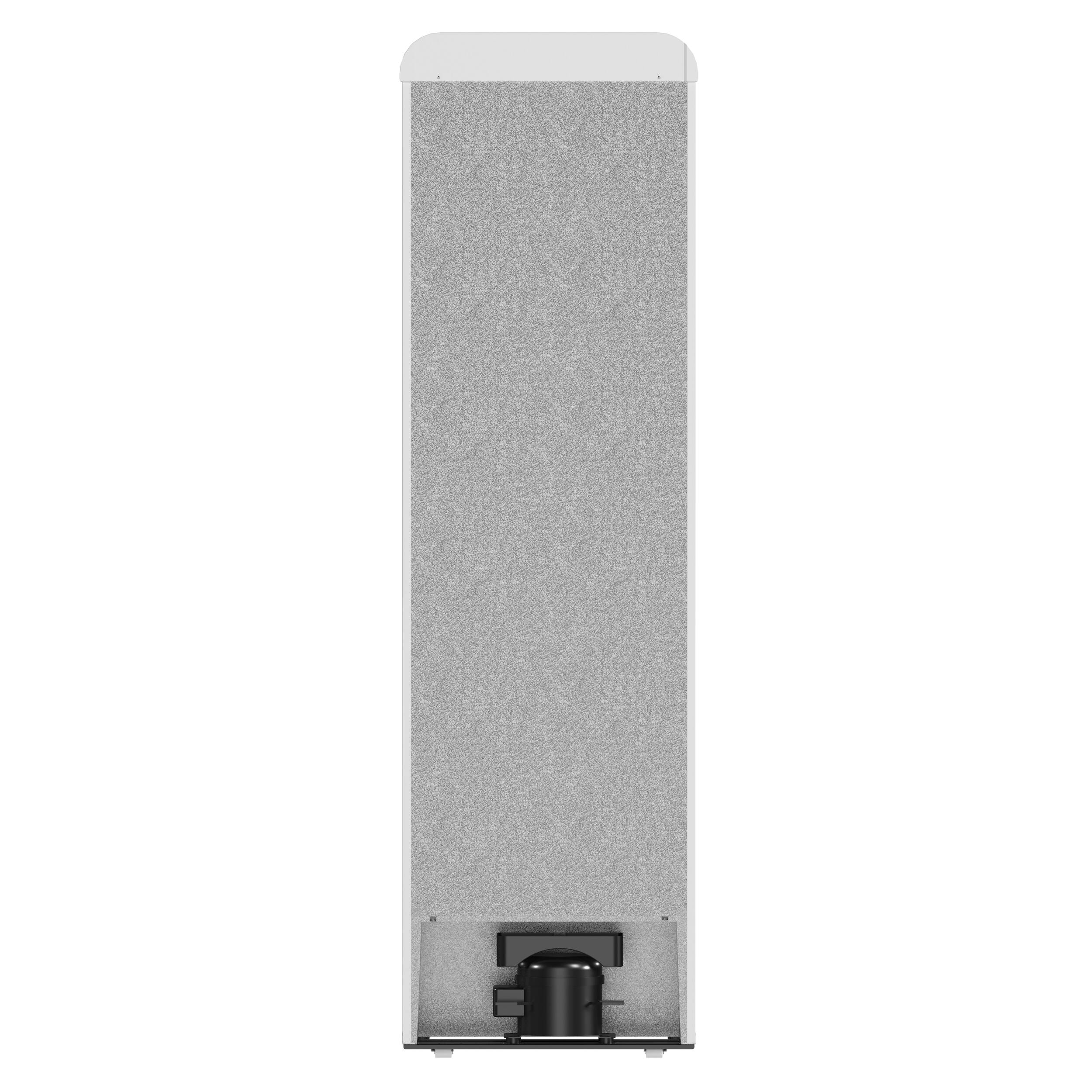 Back. Forno Appliances - Storico 9 Cu. Ft. Retro Compact Refrigerator with Bottom-Freezer - White.