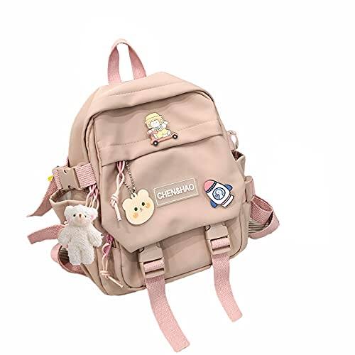 Pacoar Cade Backpack Girl School Bag Waterproof Nylon With Pendant Cute ...