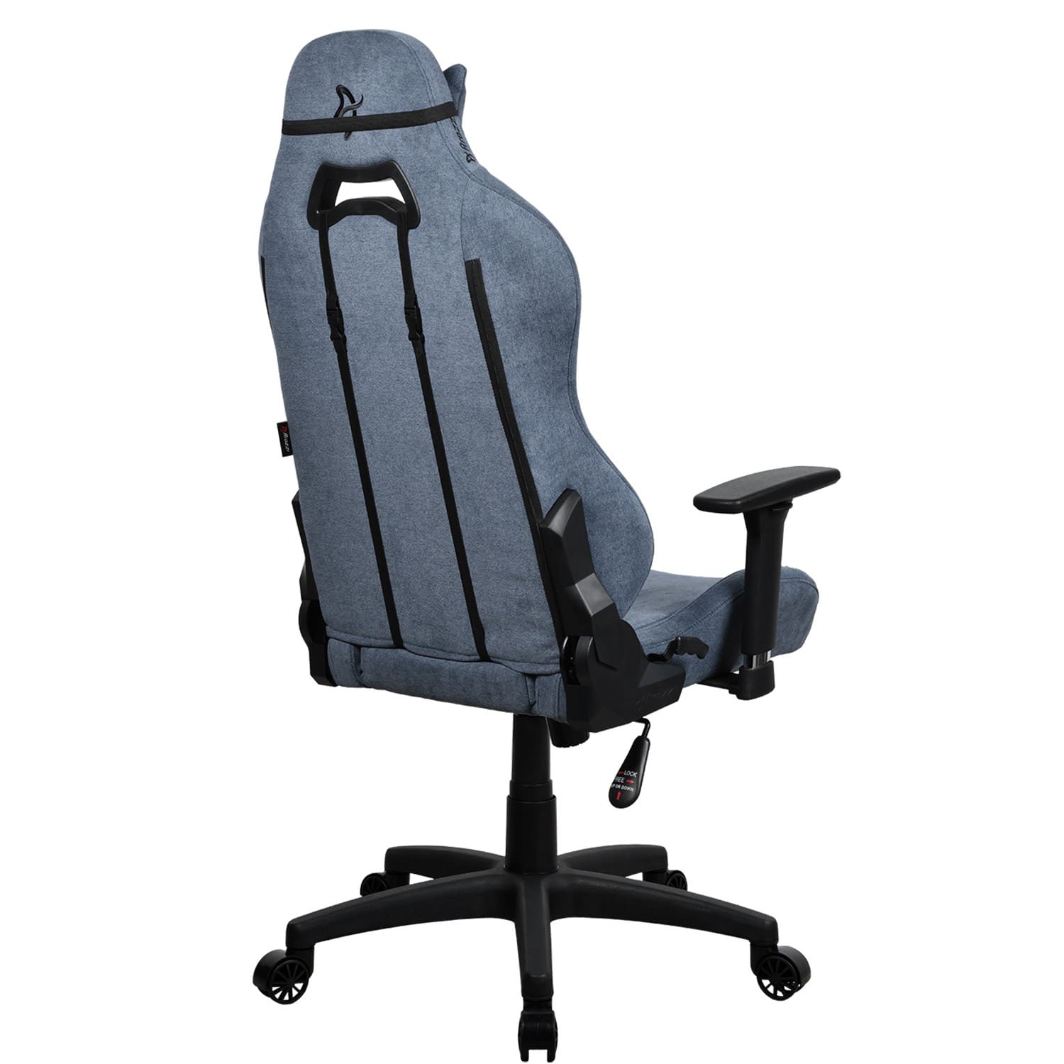 Alt View 14. Arozzi - Torretta Soft Fabric Gaming Chair - Blue.
