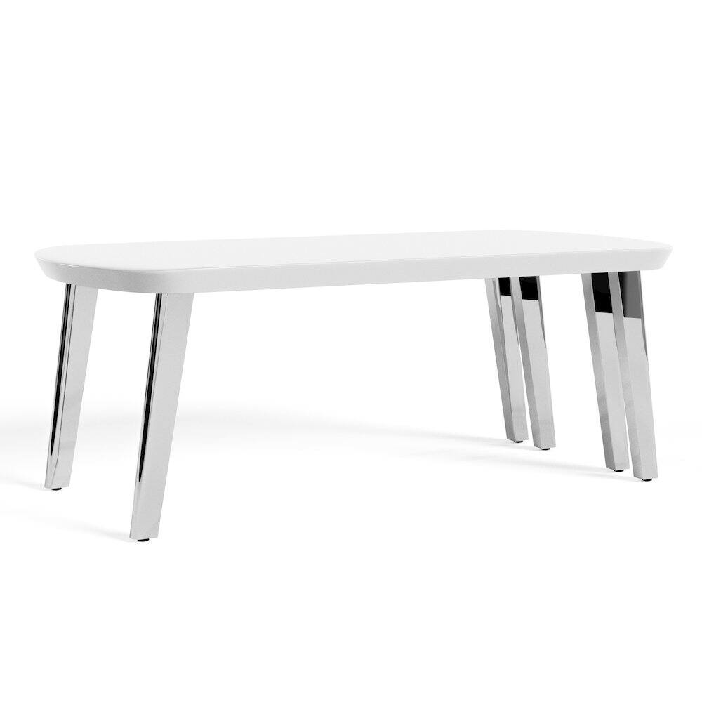 Alt View 1. Furniture of America - Jax Wood Nesting Coffee Table in White and Black - White.