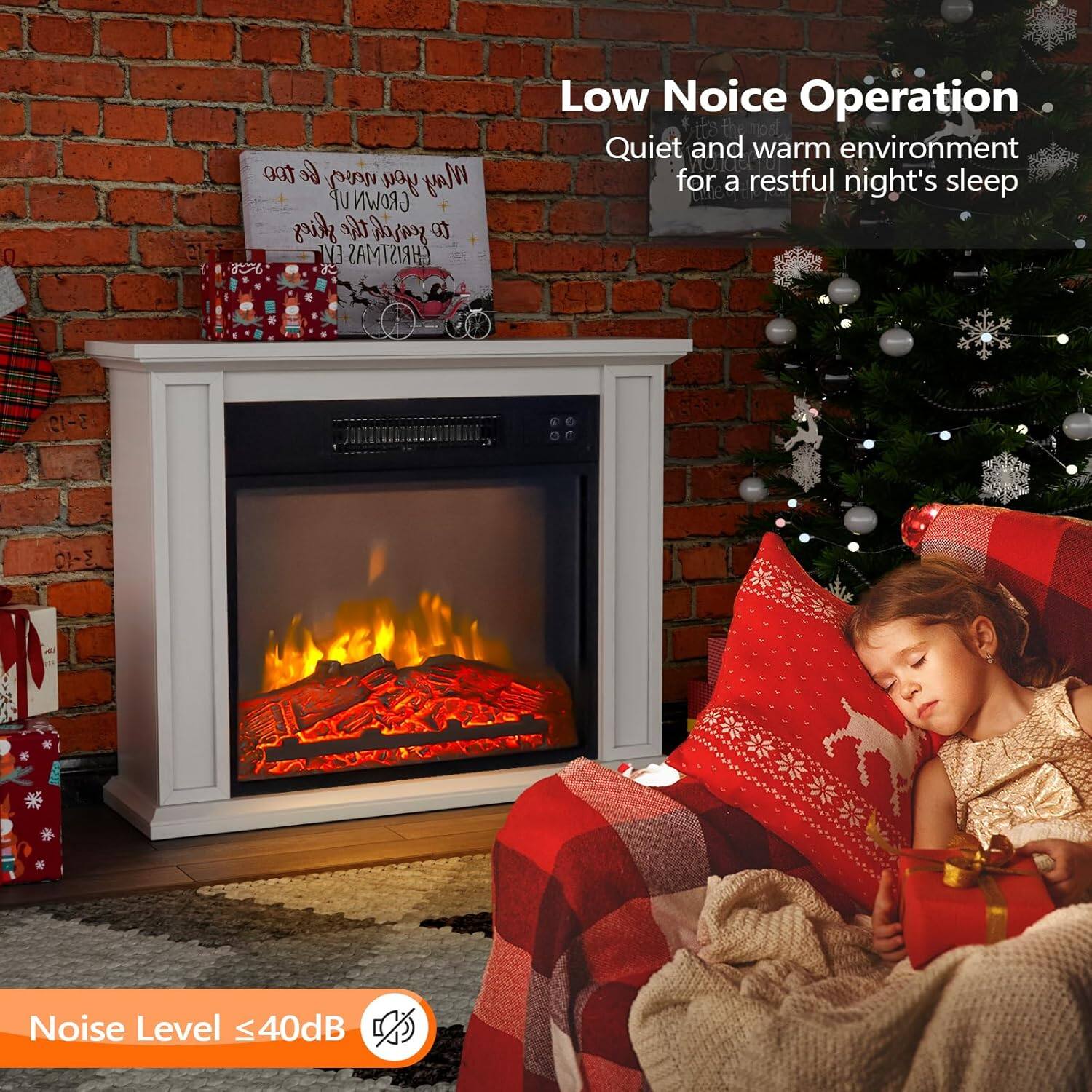 Low Noise Operation  
Quiet and warm environment for a restful night's sleep  

Noise Level ≤ 40dB
