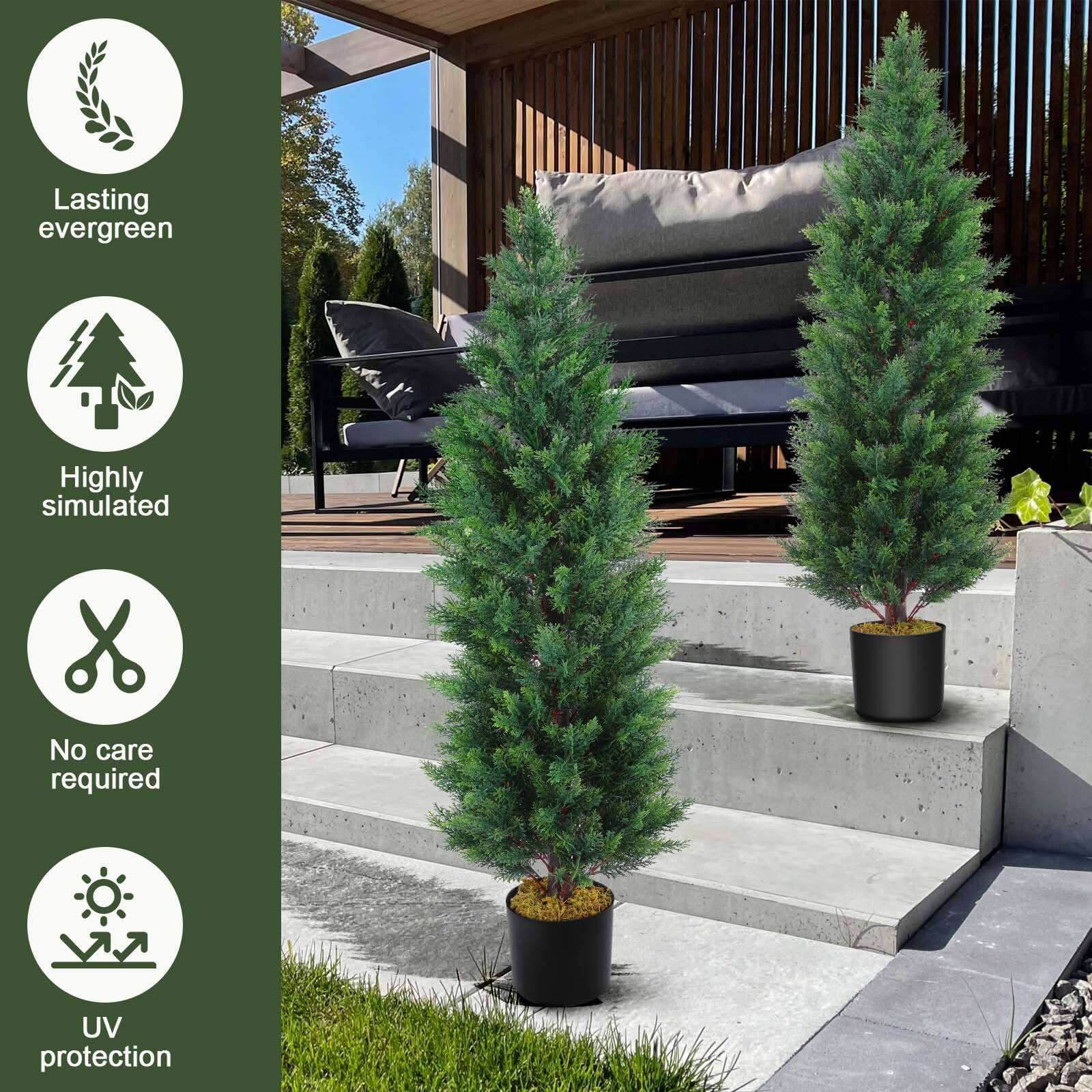 - Lasting evergreen
- Highly simulated
- No care required
- UV protection