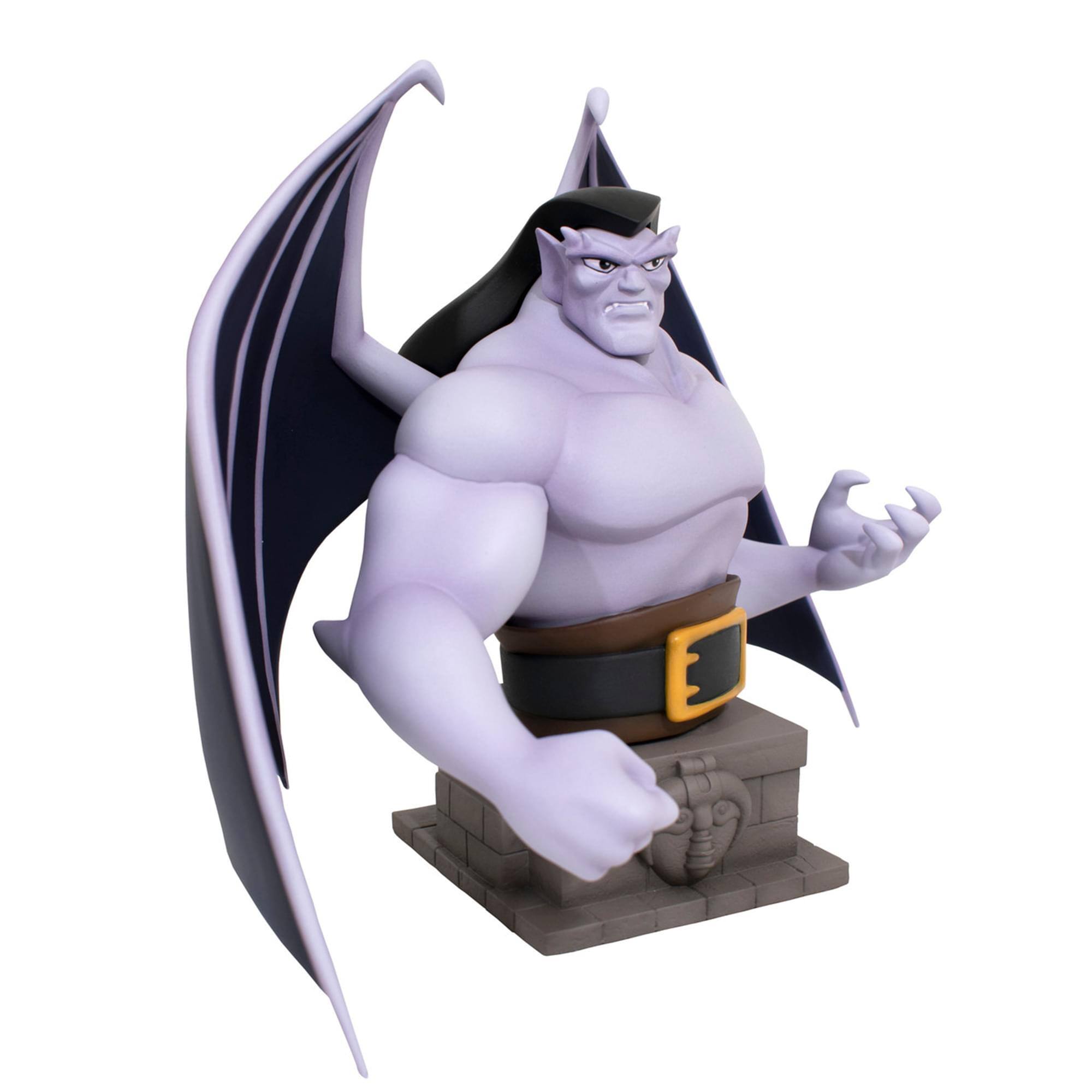 Alt View 2. Diamond Select Toys - Gargoyles Goliath 7.5 Inch Resin Bust - Purple.