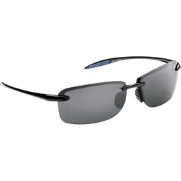 Flying Fisherman - Cali Polarized Sunglasses, Black Frame, Smoke Lenses - Black/Smoke
