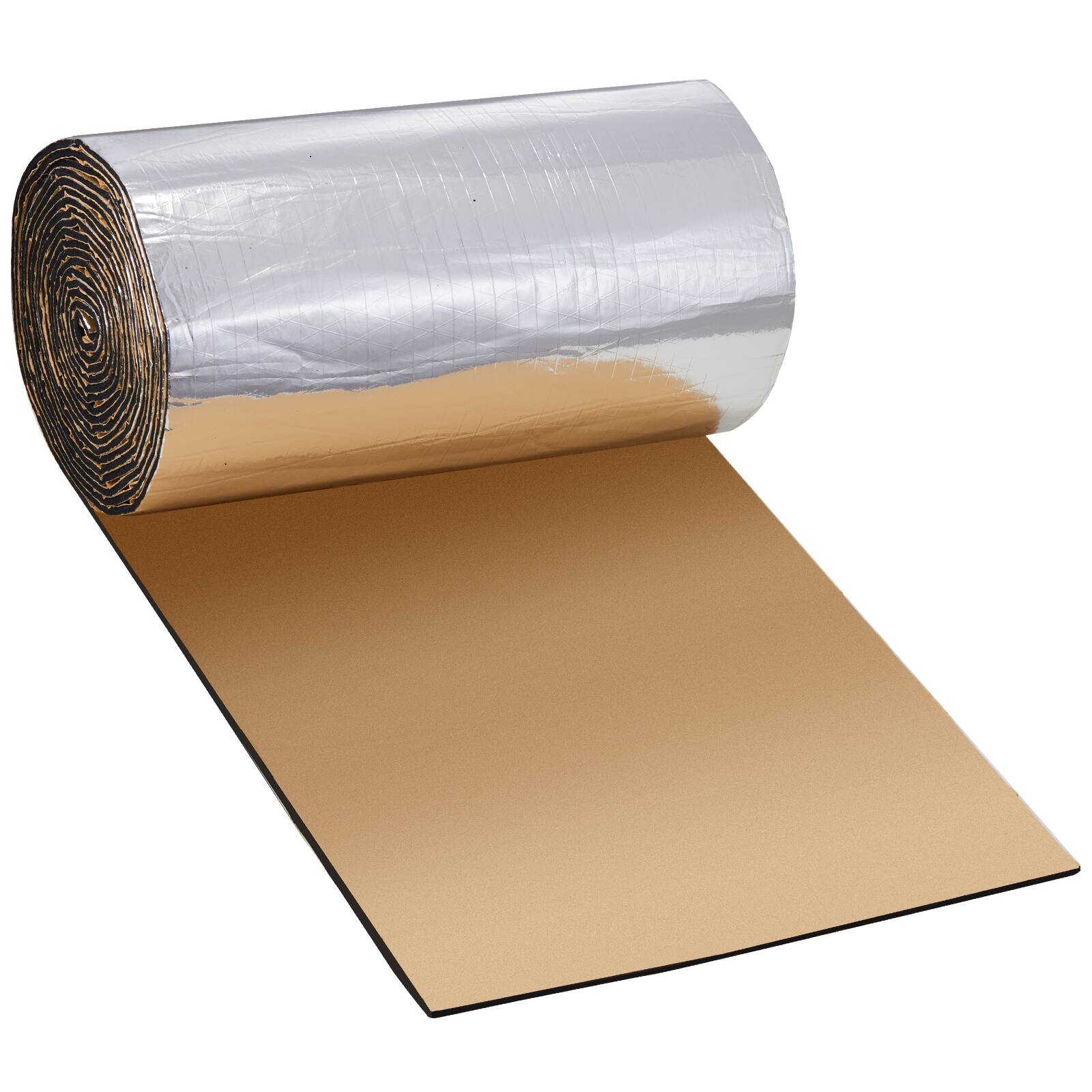 Front. VEVOR - Car Sound Deadening Mat, 200 mil 36 sqft Automotive Sound Deadener, High Density Foam Sound Deadener Material - Silver (Natural Aluminum).