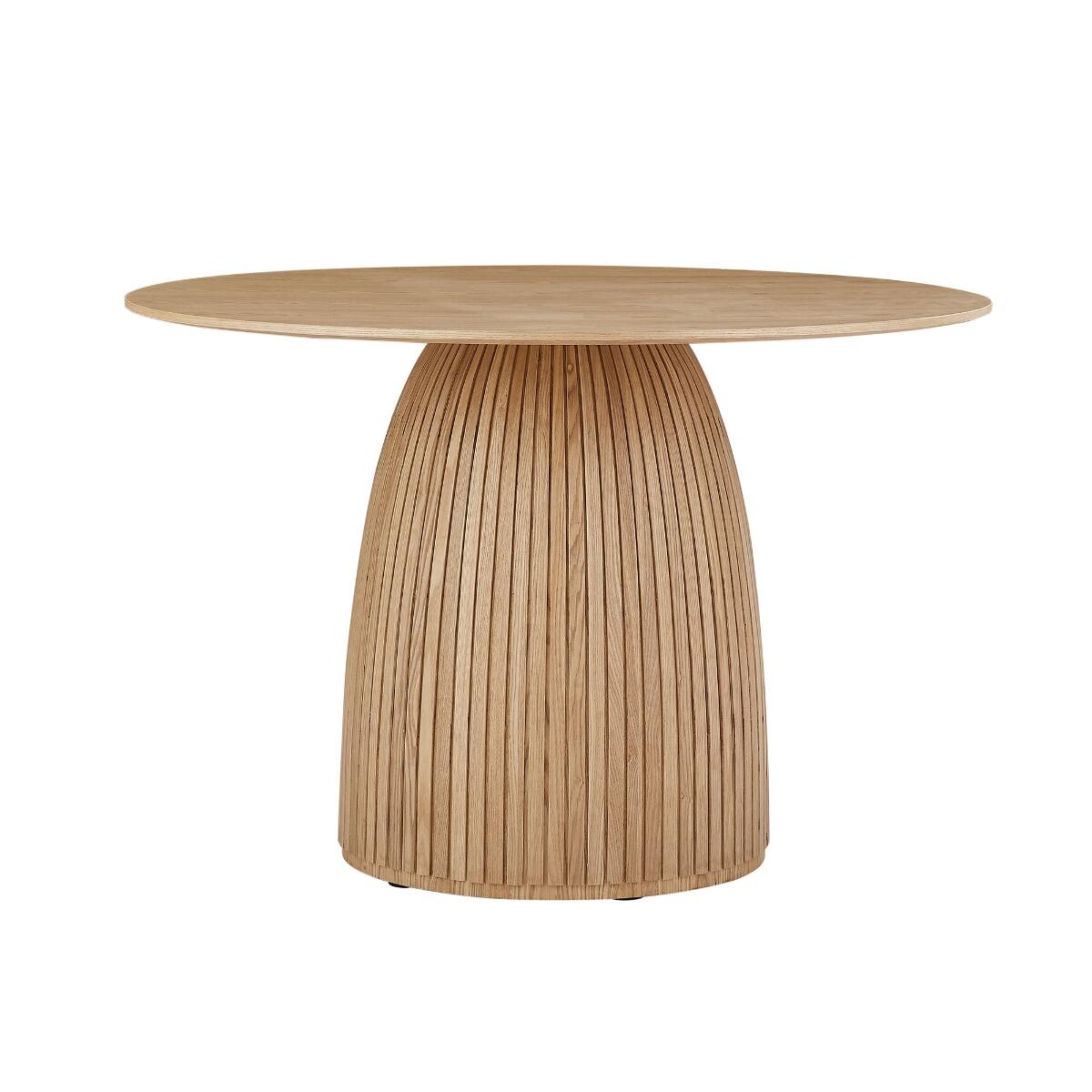 Loheer Round Dining Table, 47 Inch Modern Wood Kitchen Table Oak - Best Buy